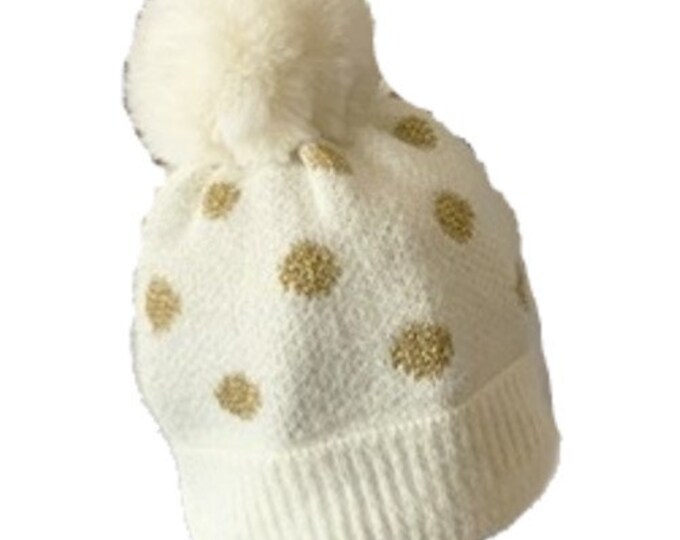 Women Fur Pom Pom Ball Knit Crochet Baggy Hat Beanie Ski Cap Winter