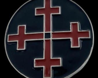 4 Crosses Religious Religion Bottle Opener Belt Buckle