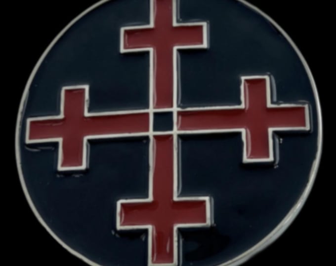 4 Crosses Religious Religion Bottle Opener Belt Buckle