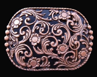 Flower Floral Blooming Western Style Belt Buckle Boucle De Ceinture
