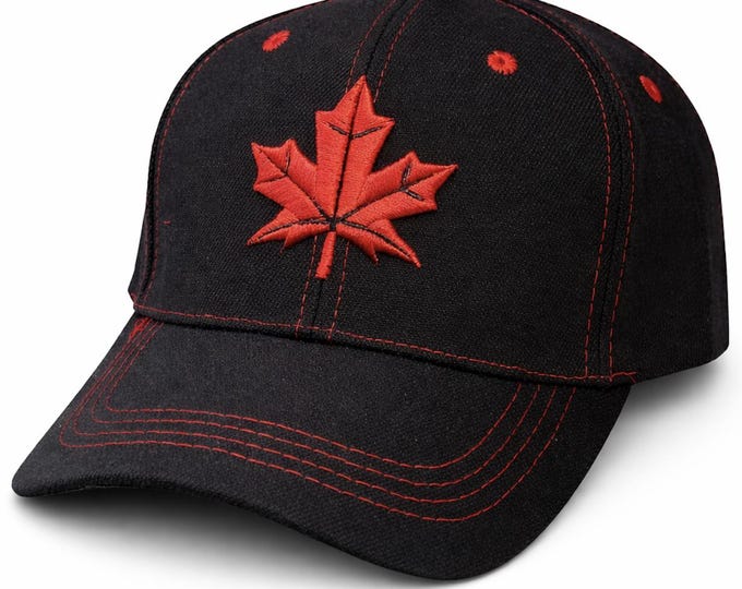 Canada Embroidered Baseball Hat Cap Red Mapleleaf
