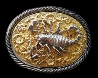 Scorpion Belt Buckle Zodiac Horoscope Golden Scorpions Belts and Buckles