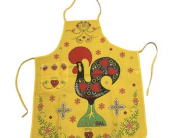100% Cotton Portuguese Rooster Galo de Barcelos Made in Portugal Apron