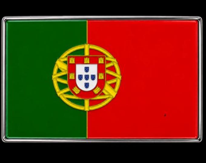Portuguese Flag Belt Buckle Portugal National Escudo Quinas