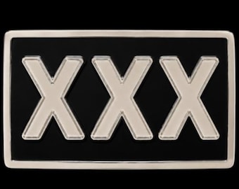 Belt Buckle XXX Sexy 3 X Rated Movie Stars Buckles