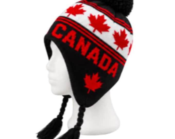 Pom Pom Tassel Winter Ski Canada Tuque Fashion Style Unisex Hats