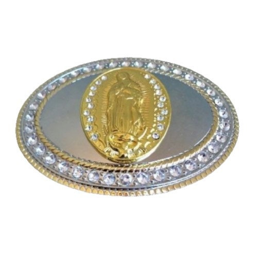 Details about / Mother Virgin Mary Religious Belt Buckle Western Cowgirl Cowboy Buckles
