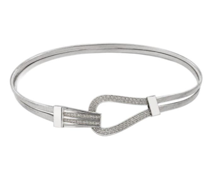 Women’s Silver Stretch Waist Belt Double Circle Buckle Elastic Metal Belt
