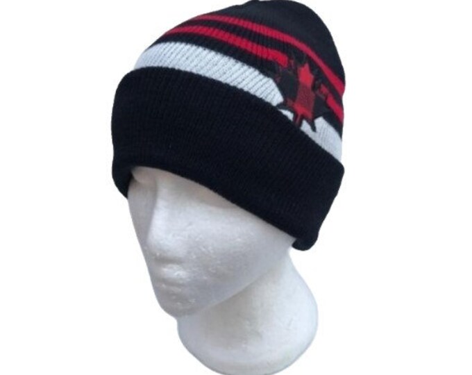 Beanie Hat Toque Canada Canadian Maple Leaf Flag Toques Ski Hats