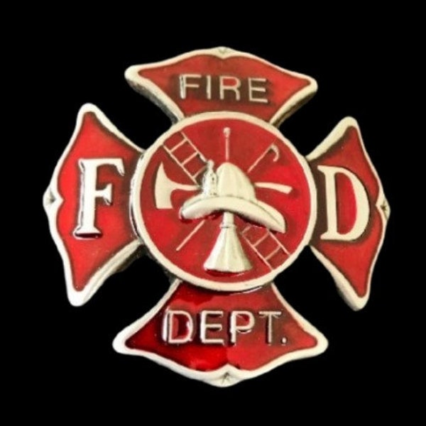 Cool Fireman Firemen Firefighter FD Crest Belt Buckle Boucle de Ceinture