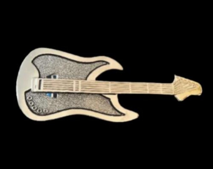 Electric Guitar Belt Buckle Rock Roll Music Guitars Buckles Belts