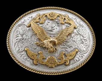 Eagle Belt Buckle American Bald Eagles Gold Plated Western Buckles Belts