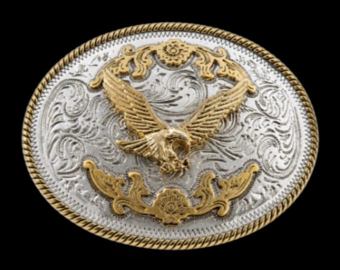 Eagle Belt Buckle American Bald Eagles Gold Plated Western Buckles Belts