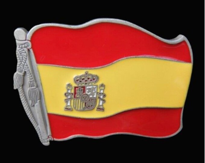 Belt Buckle Spain Flag Madrid Barcelona Bottle Opener Buckles