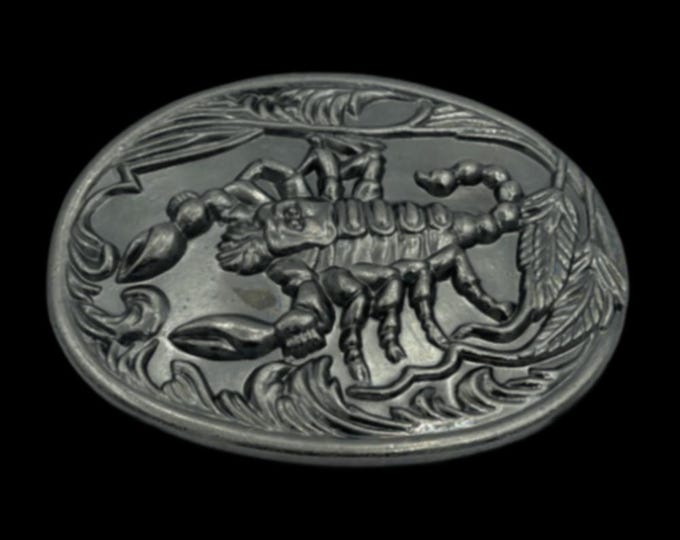 Scorpion Belt Buckle Solid Pewter Buckles
