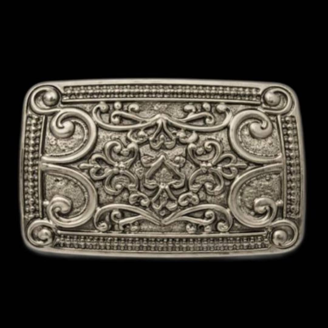 Buckle Rug Belt Buckle Persian Carpet Rug Flower Style Floral Motif Western Belt ...