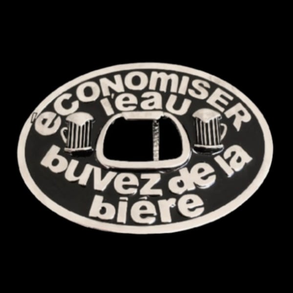 Boucle De Ceinture Economiser L'eau Buvez Biere French Fun Buckle