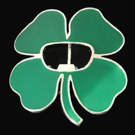 Irish Ireland Shamrock Good Luck 4 Leaf Clover Charm Belt  display picture 3