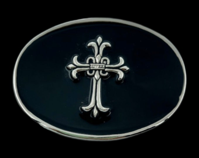 Gothic Cross Belt Buckle Crosses Antique Religious Goths Belts Buckles