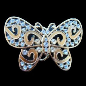 Schmetterling Gürtelschnalle Strass Damen Mode Schnallen