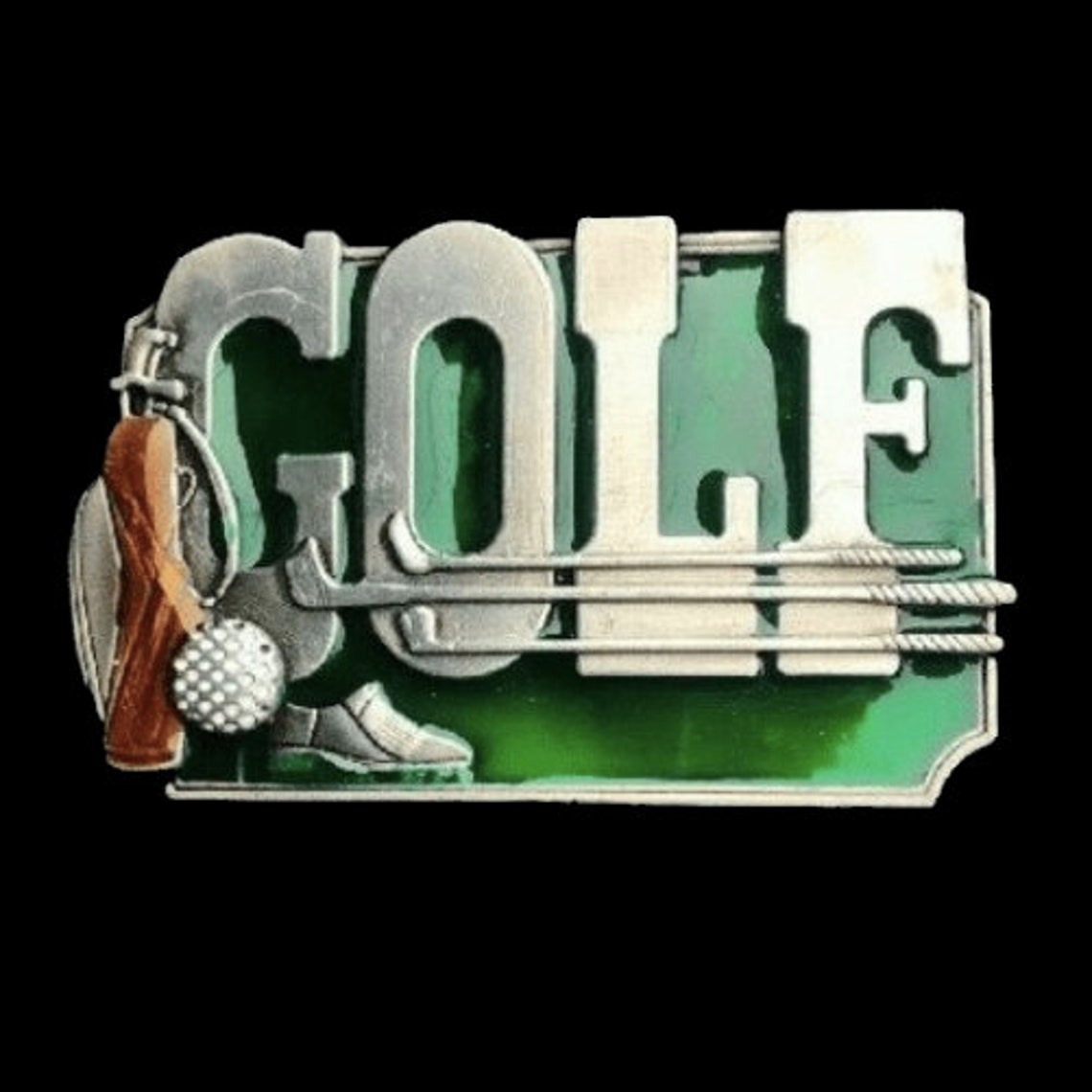 Golf Belt Buckle Game Sport Club Activity Golfer Sports Etsy