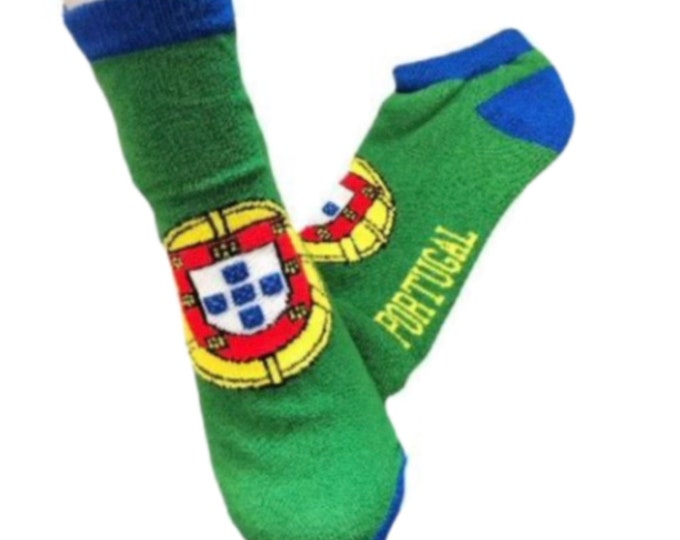 Portugal New Fashion Flag Unisex Ankle Socks Low Cut Crew Casual Sport Cotton