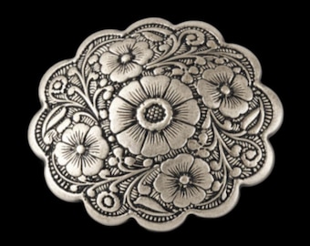 3D Flower Floral Western Brass Belt Buckle Buckles Fleur Boucle De Ceinture