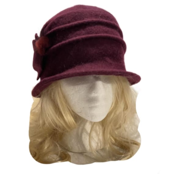 Women's Vintage Gatsby Style Wool Bucket Cloche Beret Winter Hats
