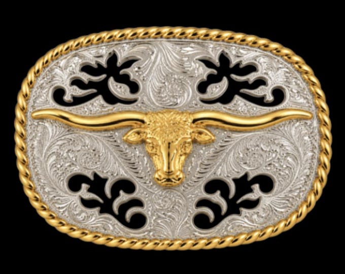 Belt Buckle Longhorns Texas Steer Cowboy Western Longhorn Buckles
