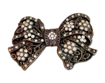 Bow Tie Belt Buckle Rhinestones Classy Bowties Party Buckles Belts