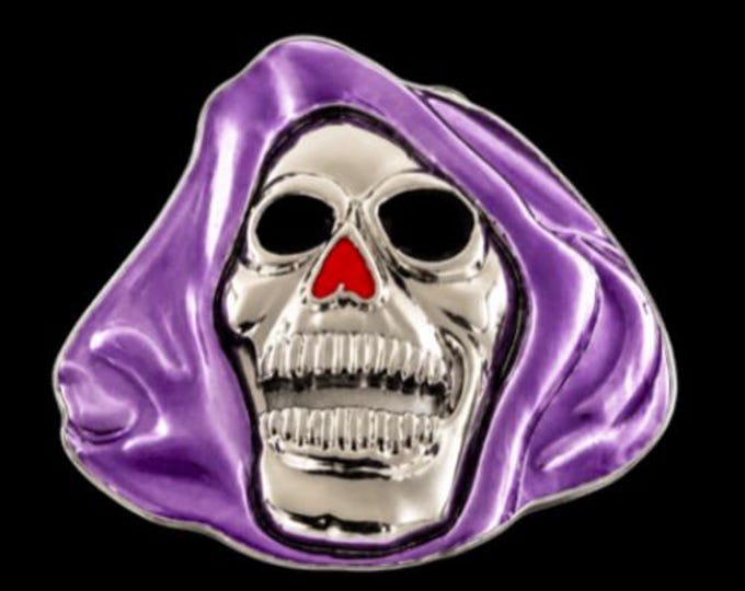 Grim Reaper Skull Skeleton Ghost Belt Buckle