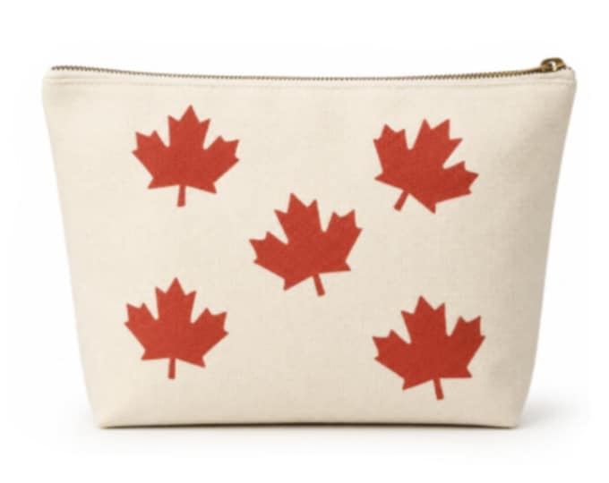Canada Mapleleaf Large Cosmetic Make Up Travel Purse Organizer Pouch
