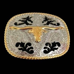Belt Buckle Longhorns Texas Steer Cowboy Western Longhorn Buckles