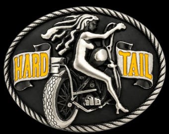 Motorcycle Belt Buckle Women Biker Bike Rider Hard Tail Buckles Belts