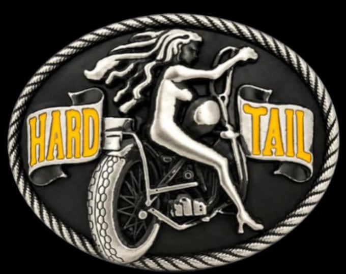 Motorcycle Belt Buckle Women Biker Bike Rider Hard Tail Buckles Belts