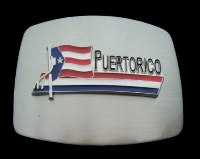 Puerto Rico Flag Belt Buckle Porto Rican Nacional Flags Belts Buckles