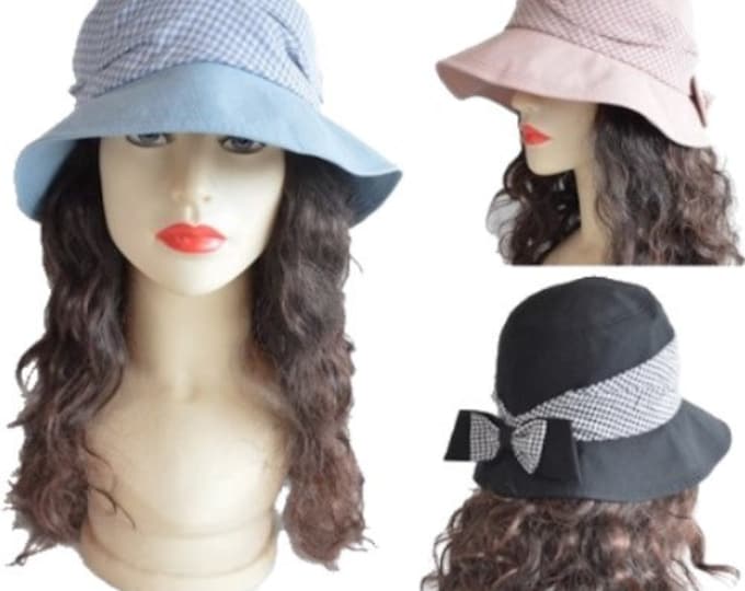 Sun Hats Cap Women Wide Brim Cotton Comfort Gardening Sun Protection Hat