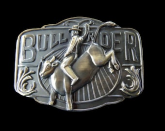 Belt Buckle Rodeo Bull Rider Rancher Cowboy Western Buckles