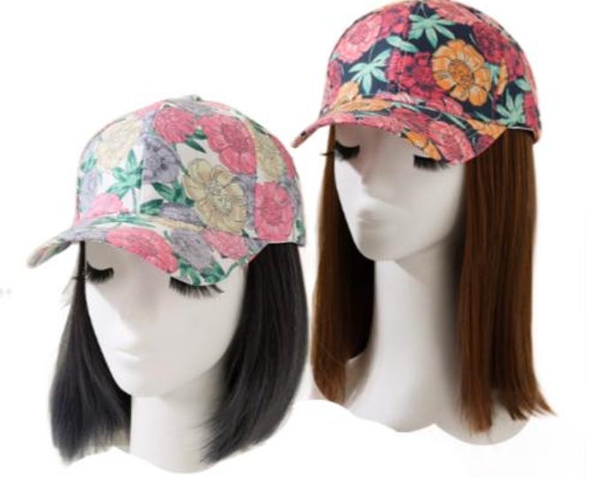 Cute Floral Printed Trucker Hat Baseball Cap Women's Hat