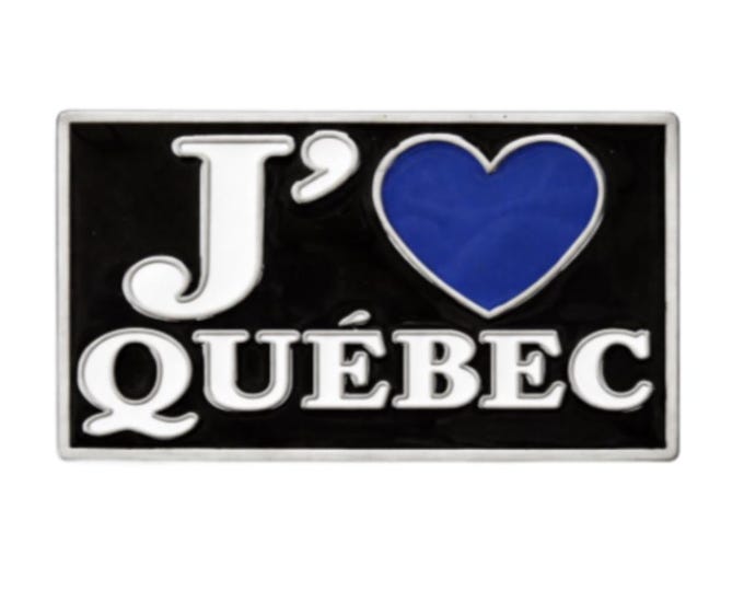 J'aime Quebec I Love Heart Fleur De Lys Belt Buckle Belts Buckles