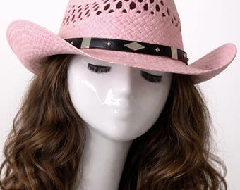 Straw Hat Summer Outdoor Men Women Western Cowboy Breathable