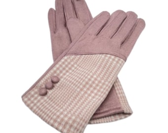 Stylish Boutique Ladies Pink Classy Winter Gloves