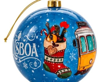 Traditional Portugal Lisboa Themed Christmas Double Sided Ornament