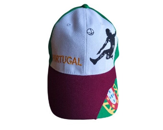 Portugal Portuguese Hat Cap Flag Escudo Soccer Ball Caps Hats