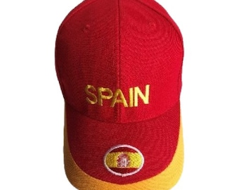 España Bandera de España España Gorra de béisbol bordada Sombrero Chapeau Casquette