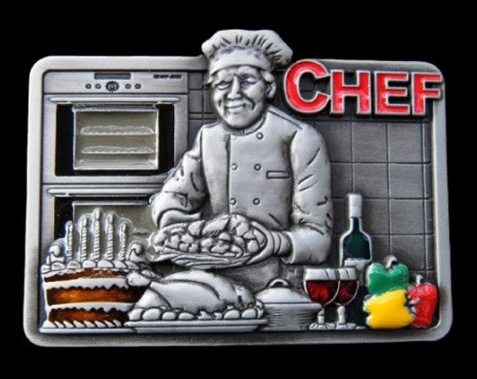 Belt Buckle Gourmet Chef Profession Hotel Restaurant Kitchen Culinary Chefs Buckles