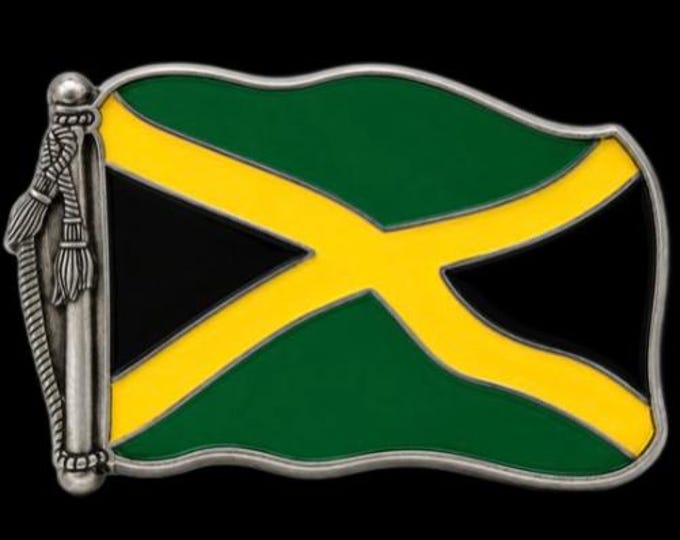 Jamaica Belt Buckle Jamaican Flag Bottle Opener New Buckles