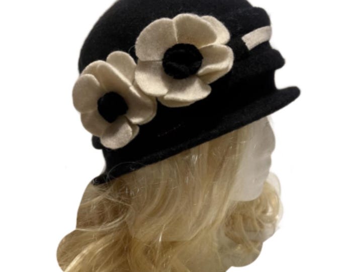 Women's Vintage Gatsby Style Wool Bucket Cloche Beanies Beret Winter Hats