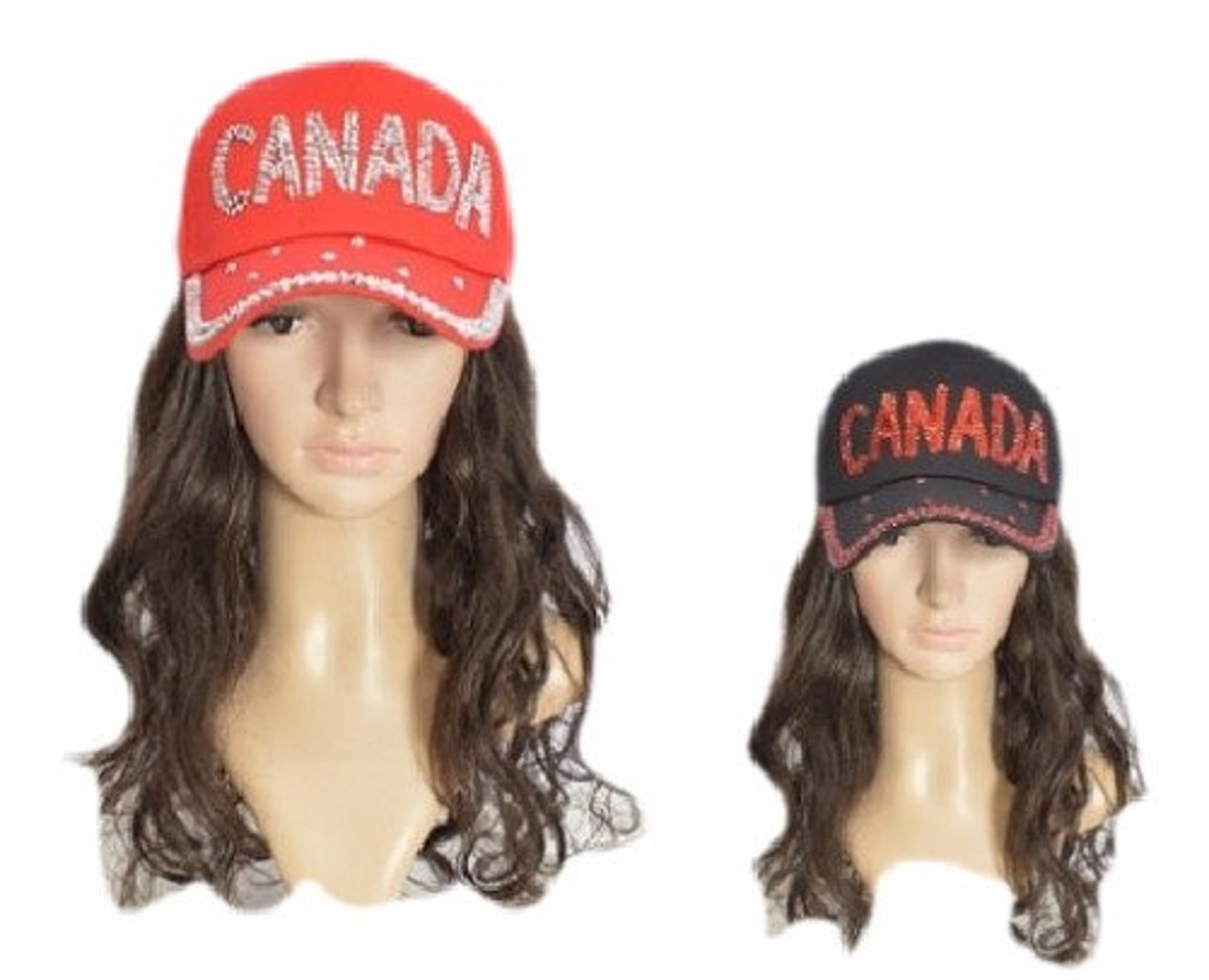 Canada Bling Rhinestone Women's Baseball Cap Outdoor Sun Etsy