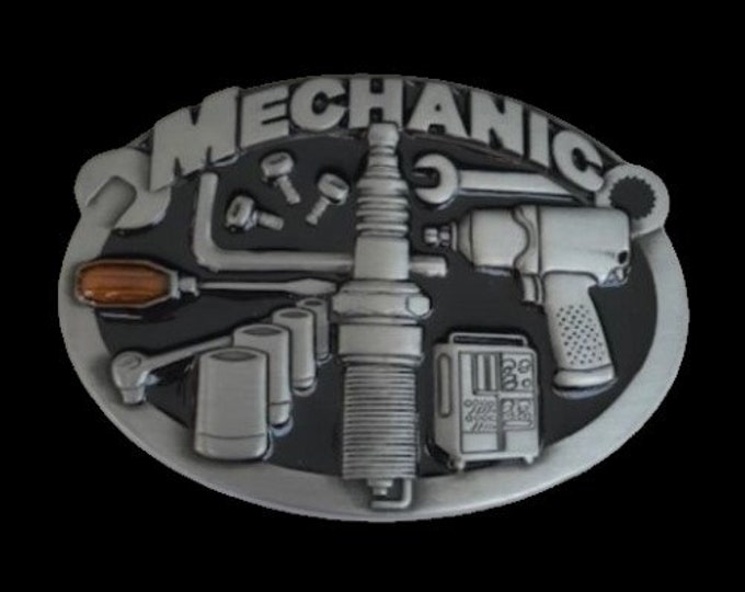 Mechanic Car Truck Garage Tools Profession Belt Buckle Buckles